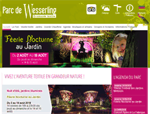 Tablet Screenshot of parc-wesserling.fr